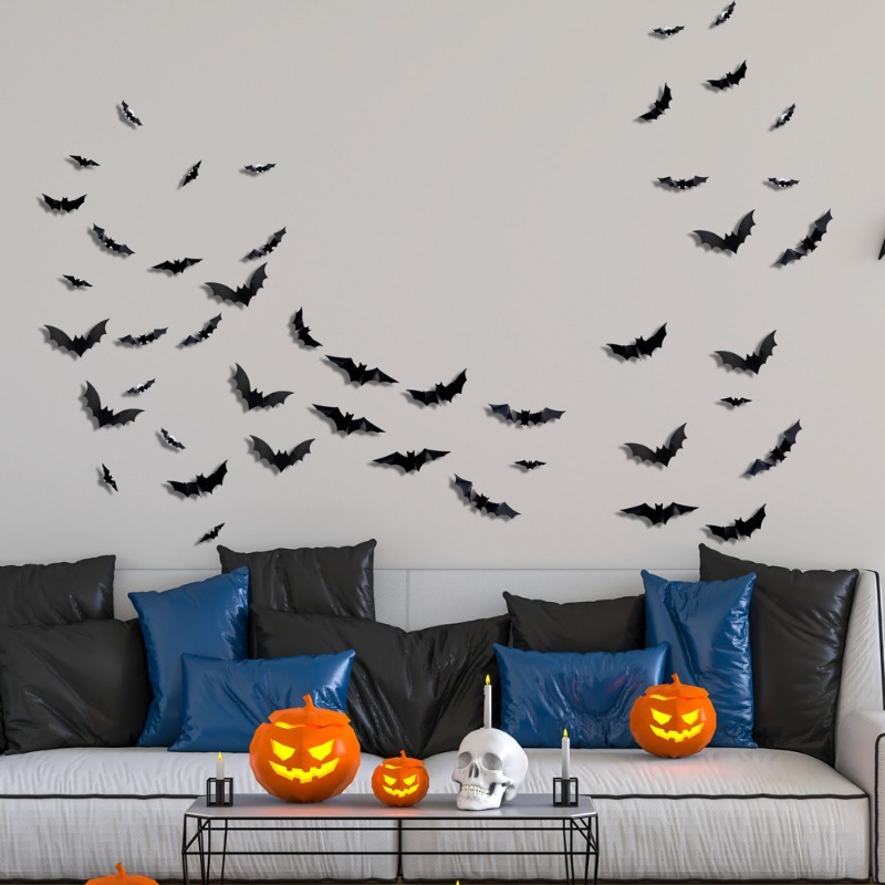 Garage Lighting Decor - Halloween Glow Glitter Wall Stickers LED