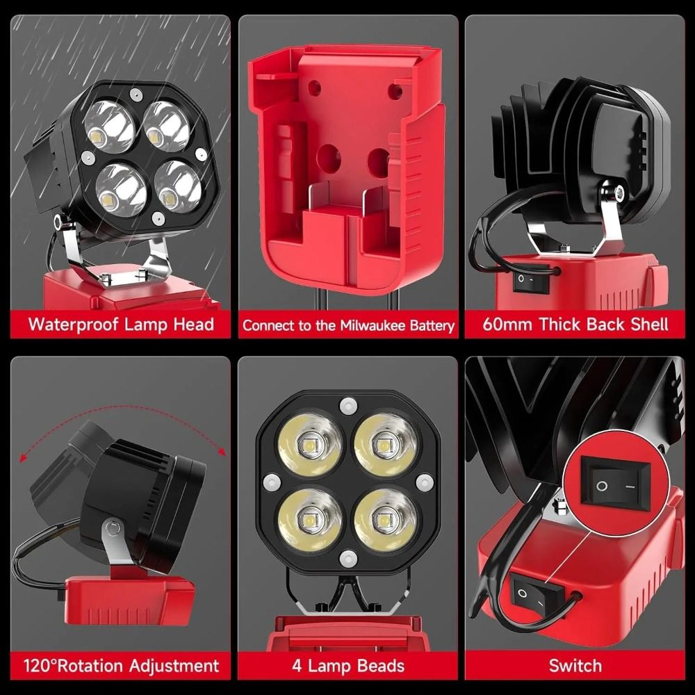 6500K, 6000LM Job Site Lightin - Garage Lighting Decor 评论和价格