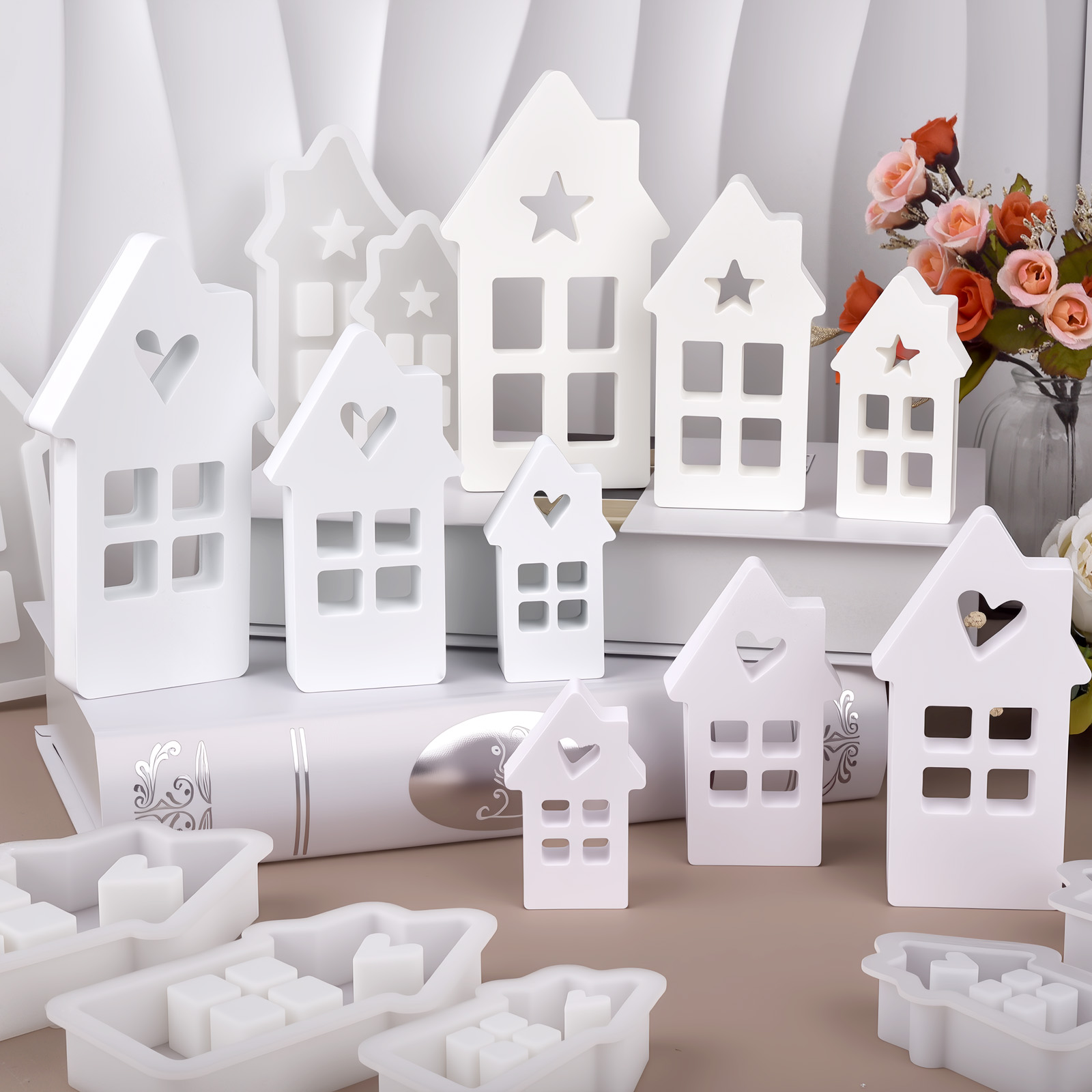 Star Heart House Silicone Mold - Lighting Decor For House 评论和价格