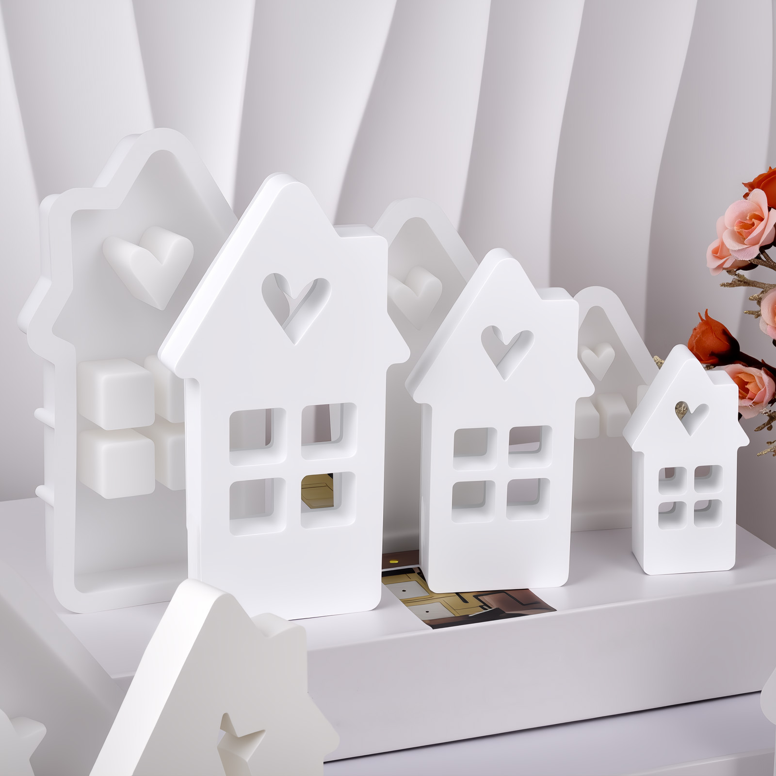Star Heart House Silicone Mold - Lighting Decor For House 评论和价格