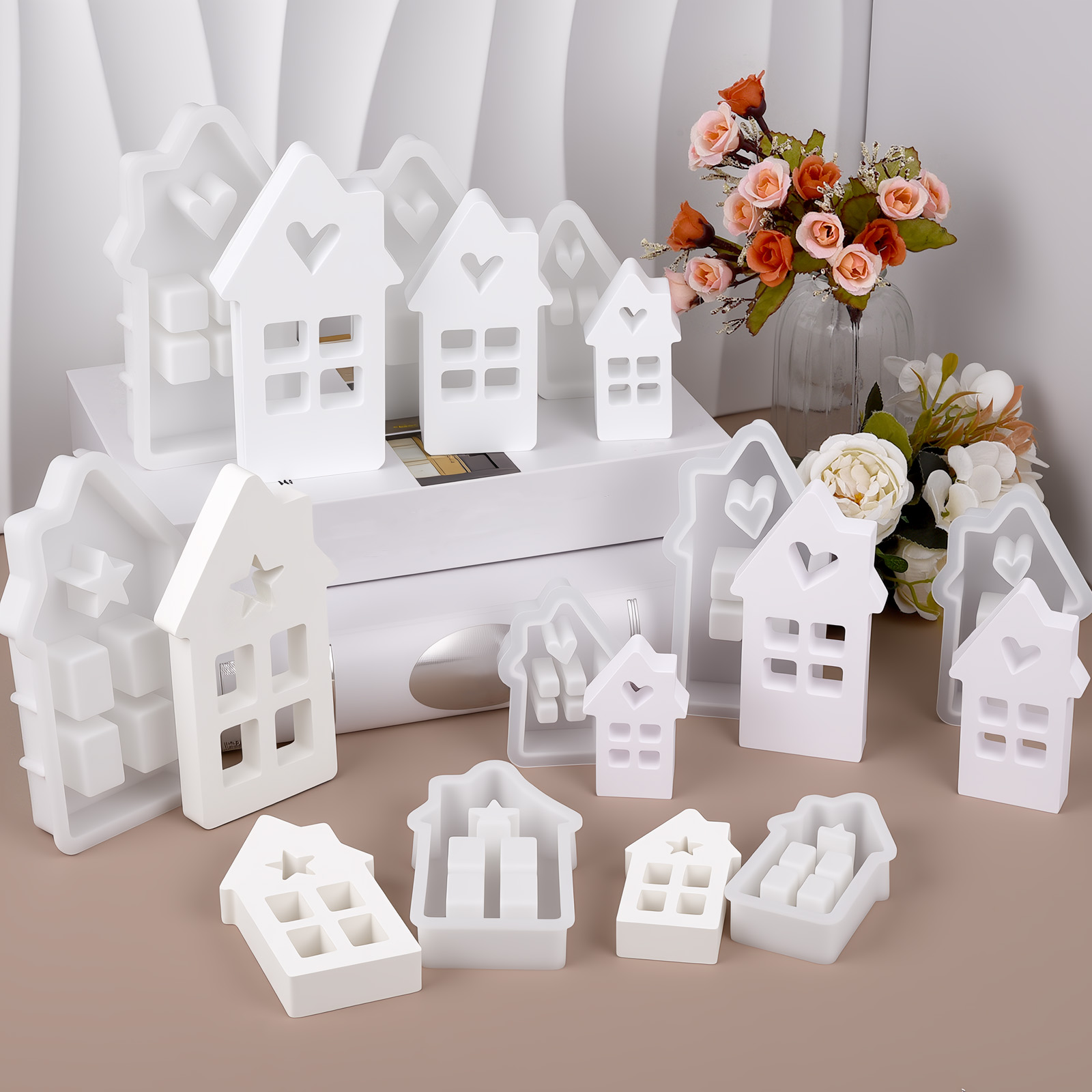 Star Heart House Silicone Mold - Lighting Decor For House 评论和价格