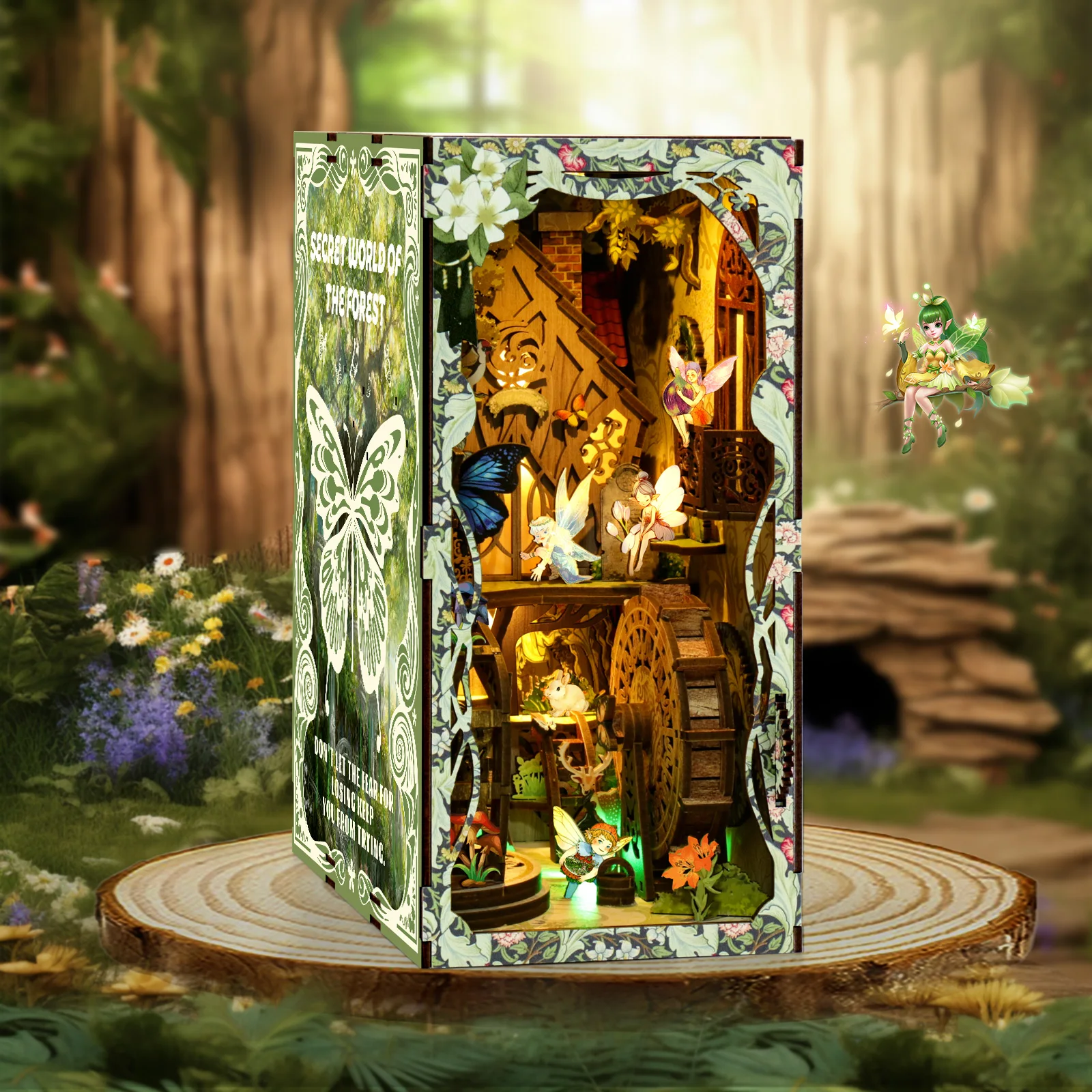 Cool DIY Book Nook Miniature H - Lighting Decor For House 评论和价格