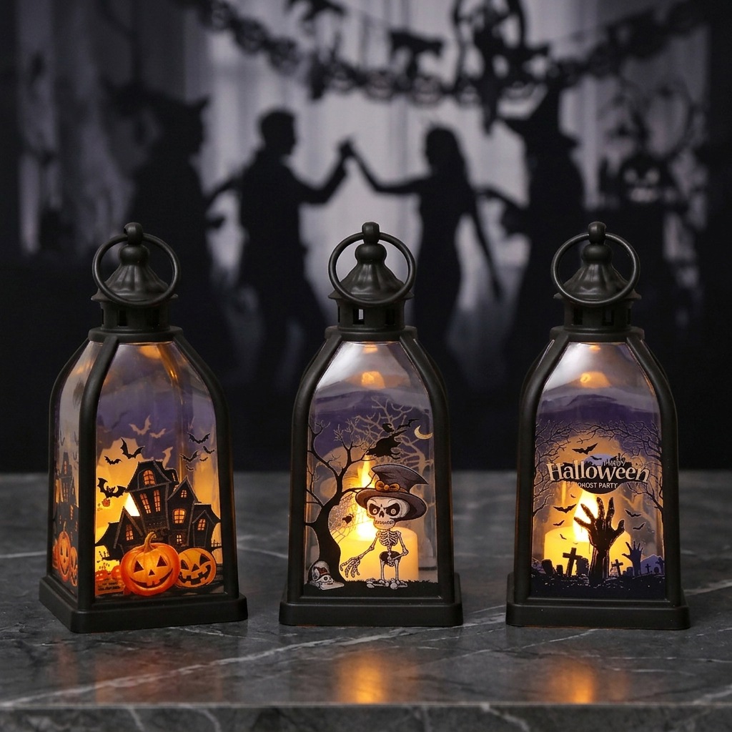 Halloween Ghost Castle Themed  - Lighting Decor For House 评论和价格