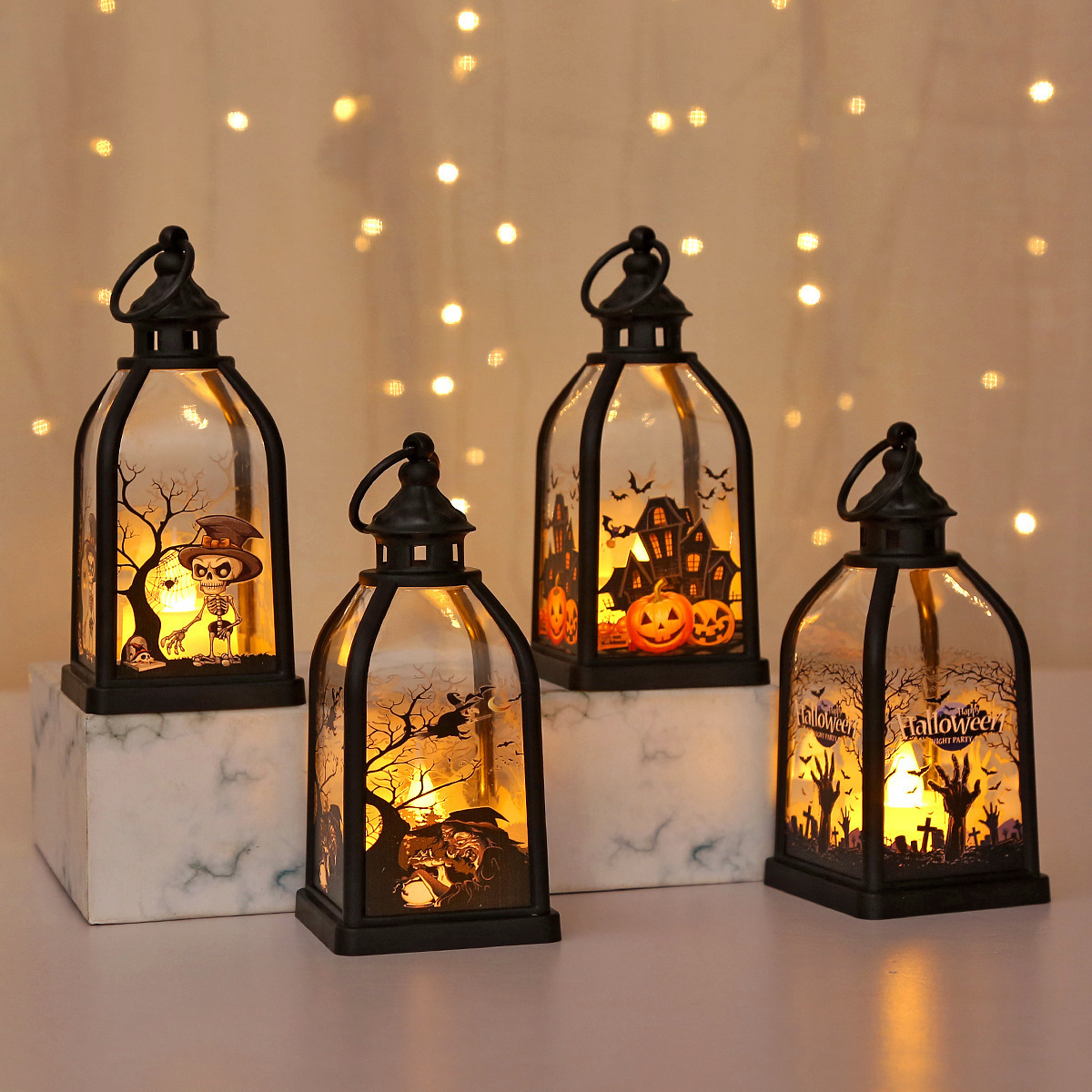 Halloween Ghost Castle Themed  - Lighting Decor For House 评论和价格