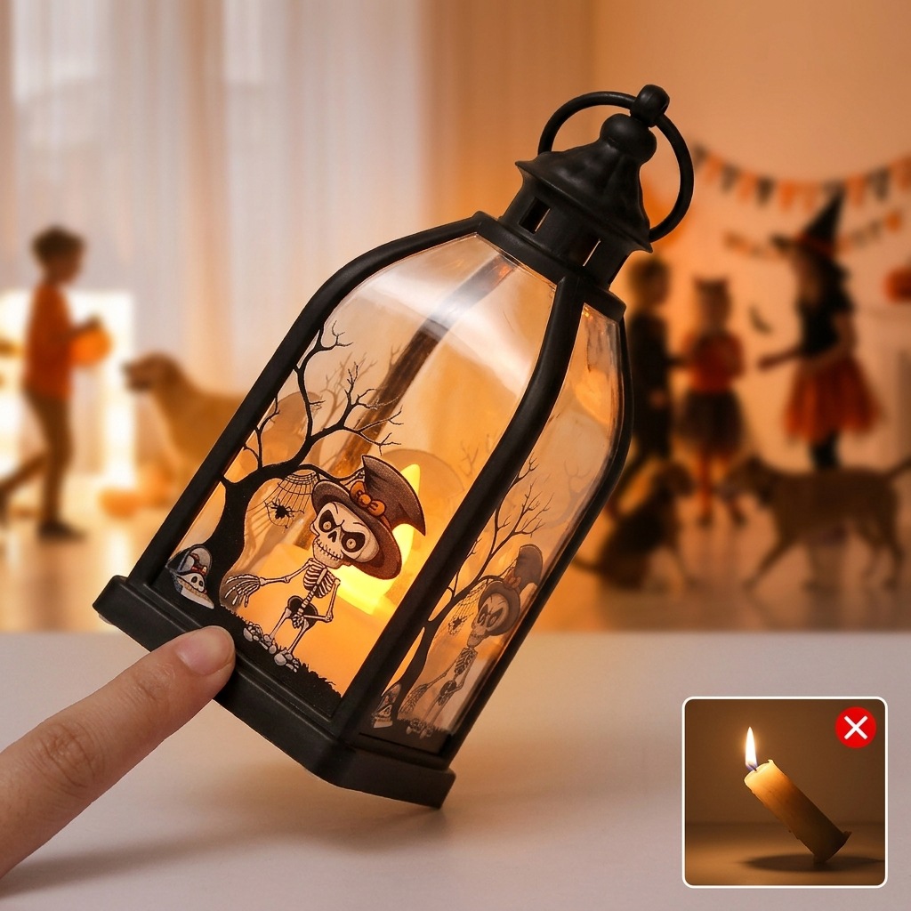 Halloween Ghost Castle Themed  - Lighting Decor For House 评论和价格