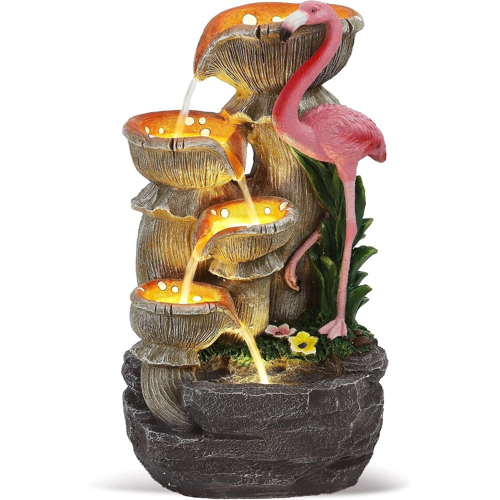 5 Tier Garden Waterfalls with  - Lighting Decor For House 评论和价格