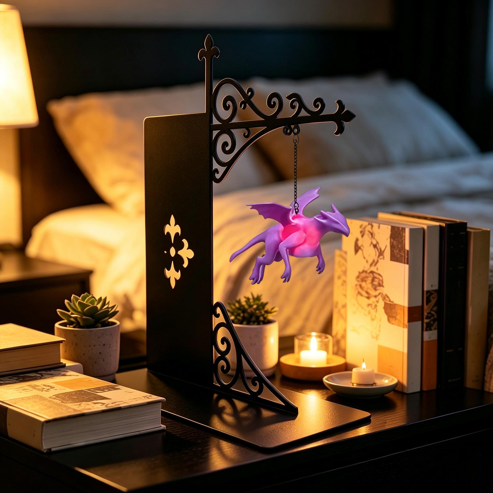 Unique Floating Dragon Bookshe - Unique Lighting Decor 评论和价格