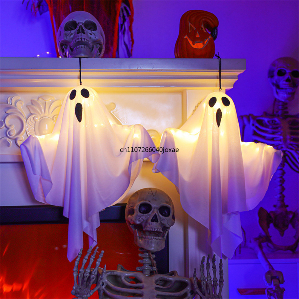 Halloween Glowing White Ghost  - Lighting Decor For House 评论和价格